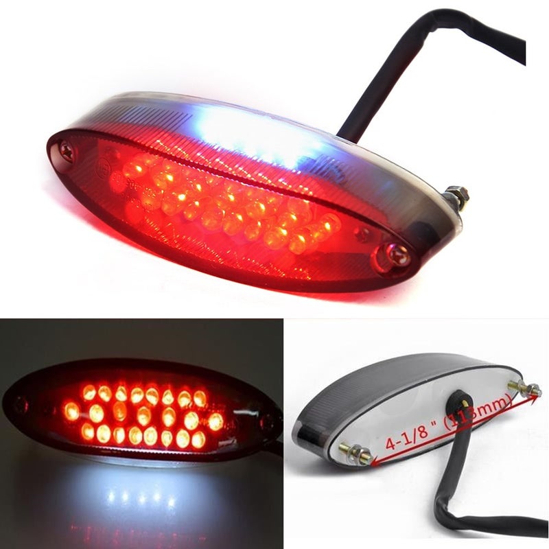 MISS MOLY Universal 28 LEDs Motorcycle ATV Tail Light Brake Stop Lights Compatible with Suzuki Harley Davidson Honda Kawasaki DR DRZ 650 400 - Image 1